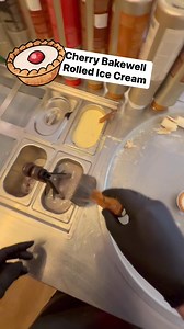 36K views · 293 reactions | We use an ACTUAL Cherry Bakewell in our Rolled Ice-cream!! | Chocolate Treasures | Facebook