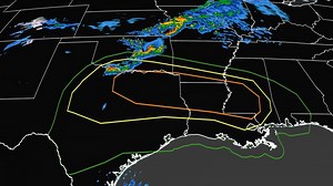 Severe storms move south through the Southern Plains, Northwest sees rain and snow