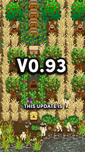 Overview of the upcoming v0.93 update. 🌿