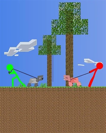 pig vs stickman an actual short