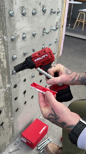 Installing Anchor with Hilti Kwik-X Adhesive System and SIW 4AT Impact Wrench