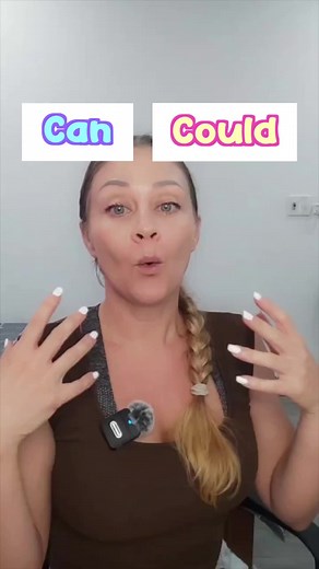 1.4M views · 40K reactions | Can or Could?? Easy English ⭐Wanna...
