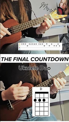 The Final Countdown | Easy UKULELE Tutorial (Tabs + Chords) Ukulele Duo