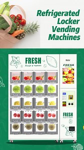 TCN Refrigerated Locker Vending Machine Transparent Window Vending Machine for Sale