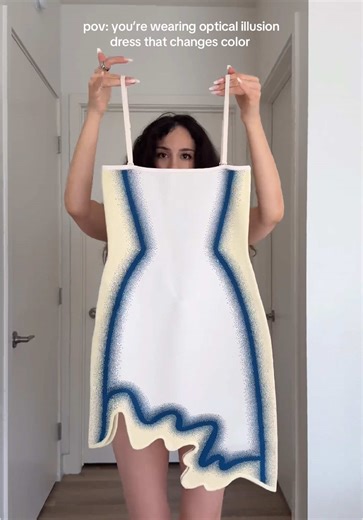 Optical Illusion Dress Color Change Styling Session
