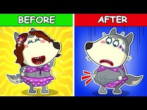 Don't Be Sad! Mommy Wolf Before And After Having Baby | Funny Cartoons For Kids