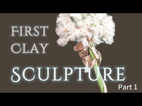 My First Clay Sculpture 🐭 | Cute Mouse with Dandelion (Part 1)