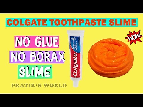 How to Make Slime with Colgate Toothpaste without Glue or Borax/DIY Colgate Toothpaste Slime