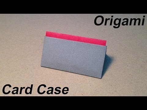 How to Make a Paper Card Case / Origami Card Case