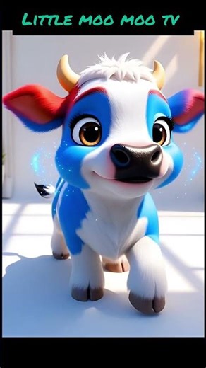 Color Cow Changing Colors | Cow Videos | Nursery Rhymes & Kids Songs #shorts #cow #magic