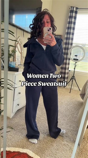 Stylish Women's Two Piece Sweat Suit for Comfort