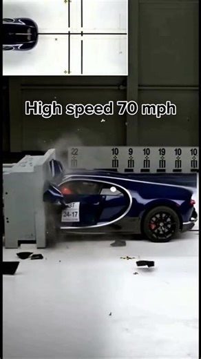 Bugatti Safety test you've Seen Before #shorts