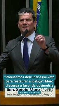 "WE NEED TO OVERTURN THIS VETO TO RESTORE JUSTICE": MORO SPEAKS IN FAVOR OF SENTENCING SYSTEMS