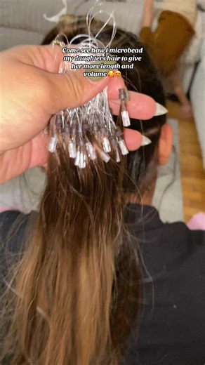 Before and after 😍😍 micro bead hair extensions #njbraider #fyp #microbeadshairextensions #fyphair #voulme #loveit #cosmetologistlife #perthamboynj #bookyourappointment