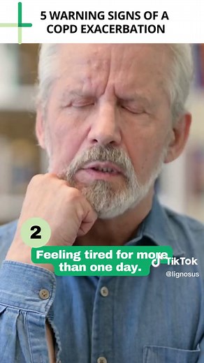 5 Warning Signs of a COPD Exacerbation. #Lignosus #sinusitis #asthma #copd #cough #sinusitis #postnasaldrip #copd #emphysema #flu #lungproblems