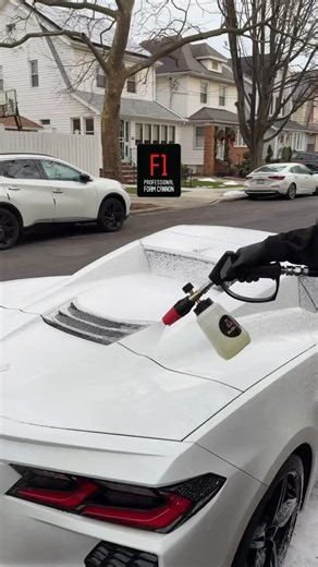 Suds-lab | We are creating whiteout conditions on this C8 using the F1 Professional Foam Cannon. The high-lubricity foam from the CP Car Shampoo... | Instagram