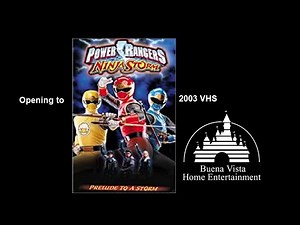 Opening to Power Rangers Ninja Storm Prelude of the Storm 2003 VHS