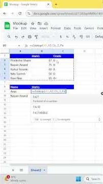 Vlookup() | Google Sheets | Google for Education #shorts #google
