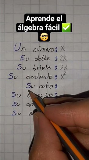 Aprende el álgebra fácil ✅🤓 lenguaje Algebraico😎👌