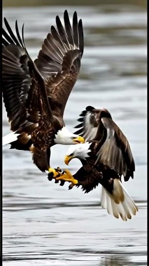 Majestic Bald Eagles Fighting or Mating? Incredible Mid-Air Display!