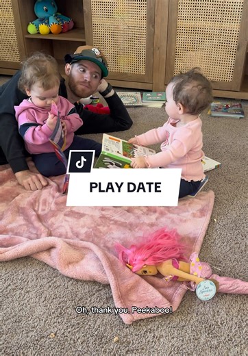⚠️New character unlocked⚠️ Play dates are our favorite…. Mainly cause it keeps Norah easily occupied😂 #playdate #parenting #fyp #babiesoftiktok #girldad