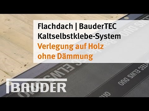 Bitumen Kaltselbstklebe-System Verlegung auf Holz