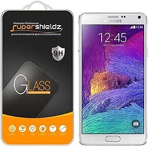 Supershieldz (2 Pack) Designed for Samsung Galaxy Note 4 Tempered Glass Screen Protector, Anti Scratch, Bubble Free