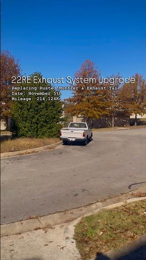 22RE |TOYOTA PICKUP| Replacing Rusted Muffler & Exhaust Tail👨‍🏭#22re #toyotapickup #exhaustupgrade