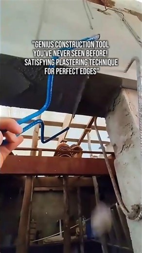 Genius Construction Tool You’ve Never Seen Before! Satisfying Plastering Technique for Perfect Edges