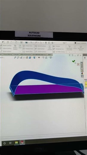 trim in Solidworks Tutorial #solidworkstutorial #solidworks #trim #surface #surfacedesign #cadcam