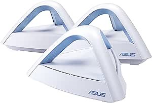 ASUS AC1750 Mesh WiFi System (Lyra Trio 3PK) - Whole Home Coverage up to 5400 sq.ft & 6+ Rooms, Works with Alexa, AiMesh, Included Lifetime Internet Security, Parental Control