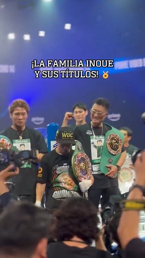 ¡TODOS FELICES! Los cinturores y la familia Inoue. 🔝👏 | ESPN KnockOut