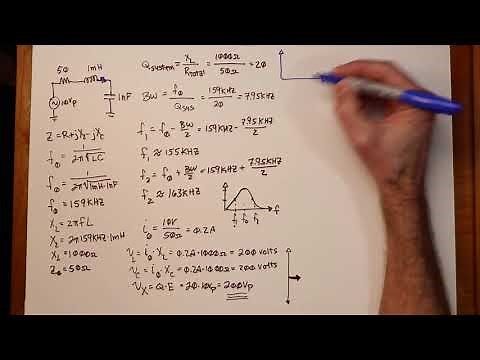 AC Electrical Circuit Analysis: Series Resonance Example