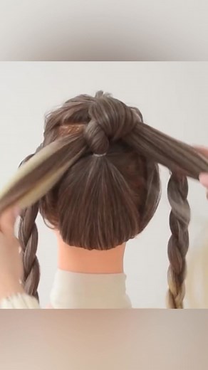 How to make knotted braids in a few steps! | Braids for my hair