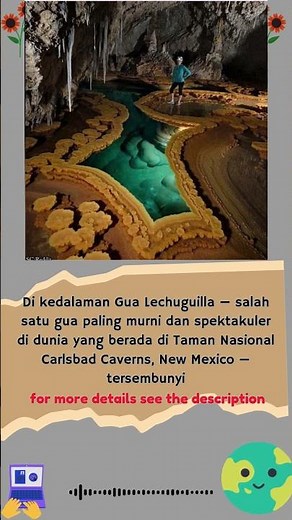 Lake costrovalva a hidden paradise deep underground in New Mexico.