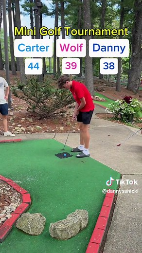 Mini Golf Tournament Holes 16-18 — Top 2 Advance (Scores Reset)