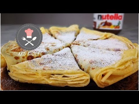 Crepes with Nutella | Crepe batter | With or without a crepe maker | Kiki's Kitchen