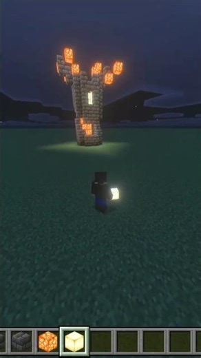 Mini Evil Wizard Tower Build | Minecraft #shorts