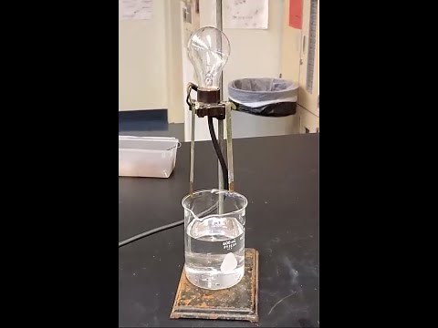 Ionic compounds conduct when dissolved in water