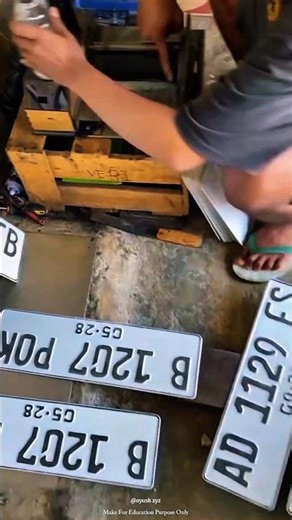 How 3D Embossed Number Plates Are Made 🤔 | #facts #education #shorts