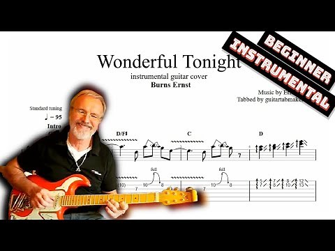 Wonderful Tonight TAB - instrumental guitar tabs (PDF + Guitar Pro)