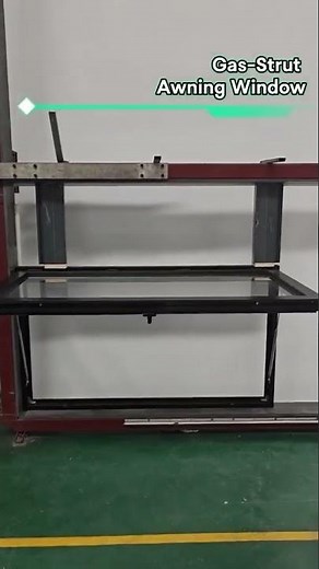 Gas Strut Awning Window Test — Smooth, Strong, Reliable! #aluminumwindows