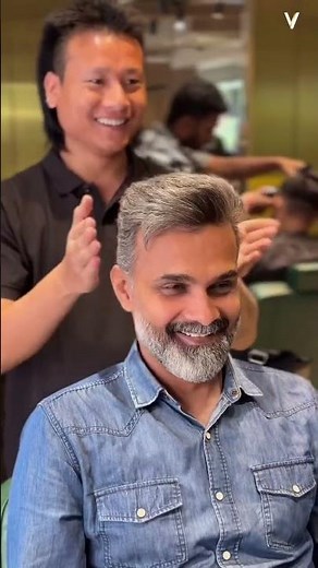 How to rock the Salt & Pepper Hair For Men + Beard with confidence 👑 | Vurve Salon #silverhair