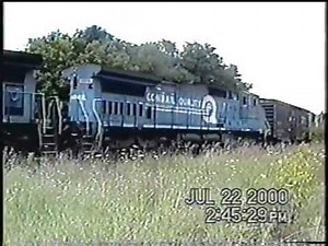 CSX Q623 with Ex Conrail 6066 in Richland NY 7-22-2000