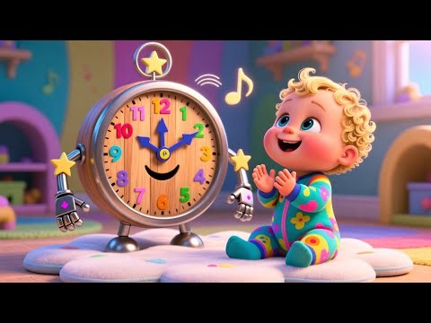 Learning Time Clock With Baby ⏰👶 Fun Clock Song | Learn Time for Kids