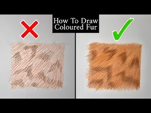 Draw REALISTIC Animal Fur with Colored Pencils In Just 5 Easy Steps!