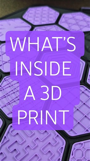 What’s Inside a 3D Print? | Infill Patterns Showcase #3dprinting #makersgonnamake #workshop #fyp