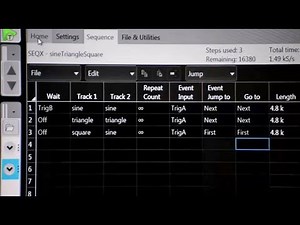 Tektronix AWG70000 Sequencer Demo