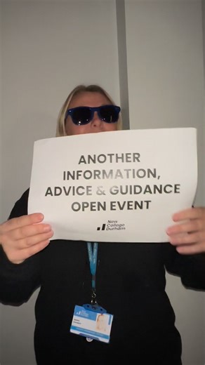 Our next information, advice & guidance open event is on Tuesday 4 November! Explore our courses, meet tutors and tour our ever-growing campus. 😕 Not sure what to study yet? Our Advice, Support & Guidance team will be on hand to offer impartial careers and funding advice. 📆 Tuesday 4 November ⏰ 4:30–6:30pm 📍 Framwellgate Moor Campus 🔗 Book your place now by following the link https://tinyurl.com/45xy75st | Official New College Durham