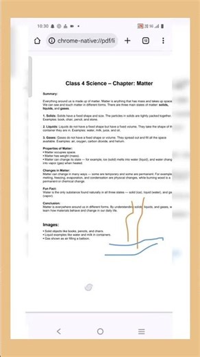 class 4th science chapter chapter matter